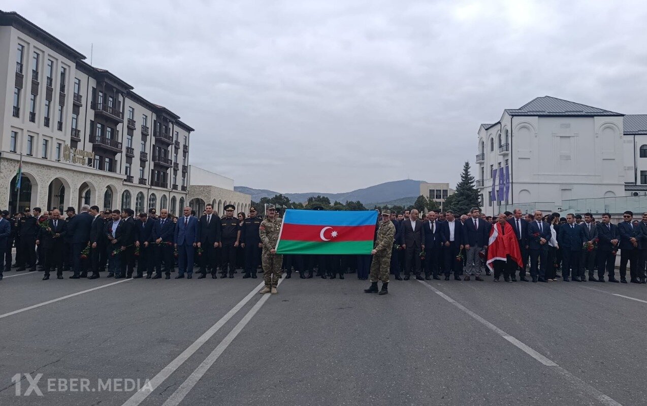 Xankəndidə Zəfər parkına yürüş - Fotolar