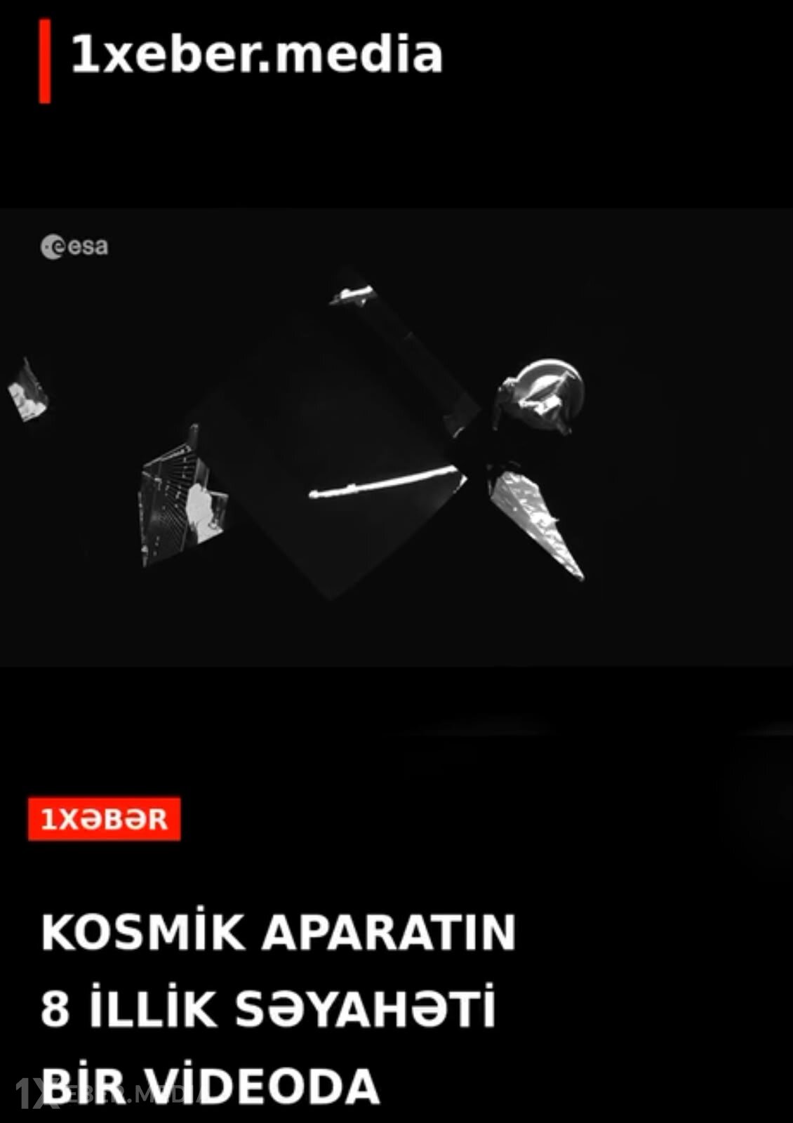 Kosmik aparatın 8 illik və 9,9 milyard kilometrlik səyahəti bir videoda
