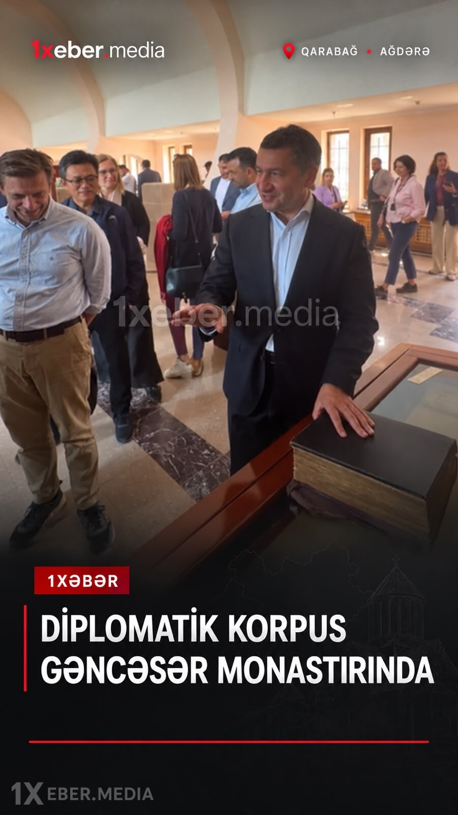 Diplomatik korpusun nümayəndələri Gəncəsər monastır kompleksində olublar (VİDEO)
