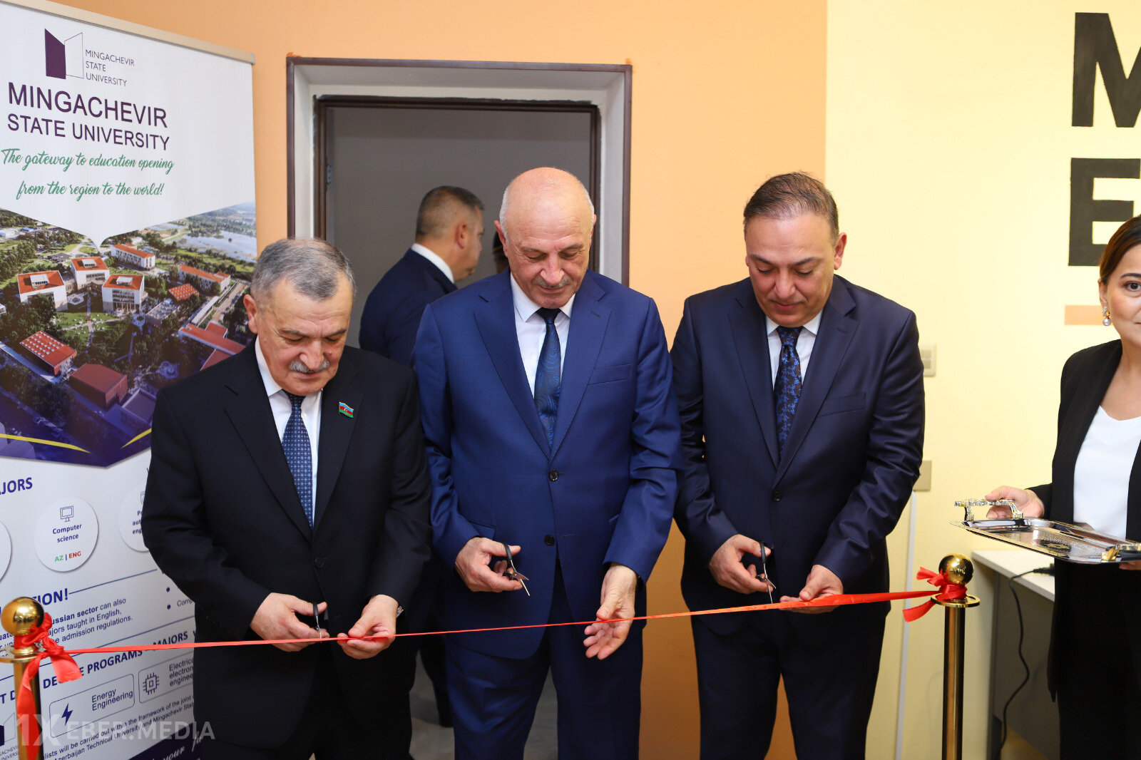 Mingəçevir Dövlət Universitetində regionun ən böyük süni intellekt texnologiyalarına əsaslanan Dil Mükəmməlliyi Laboratoriyasının açılışı olub - FOTOLAR