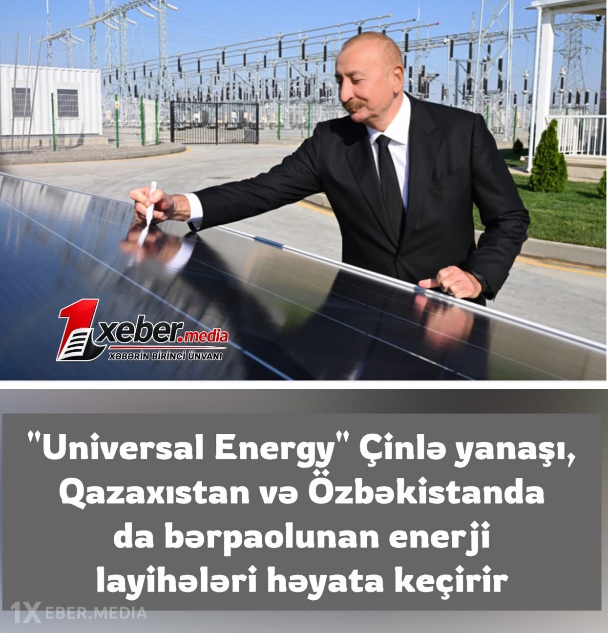 Prezident “Qobustan” Günəş Elektrik Stansiyasının açılışında - FOTOLAR