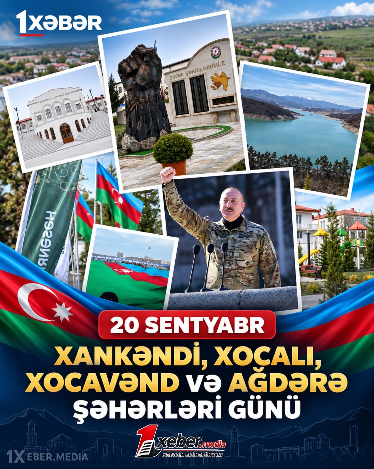 Bu gün Xankəndi, Xocalı, Xocavənd və Ağdərə şəhərləri günüdür.