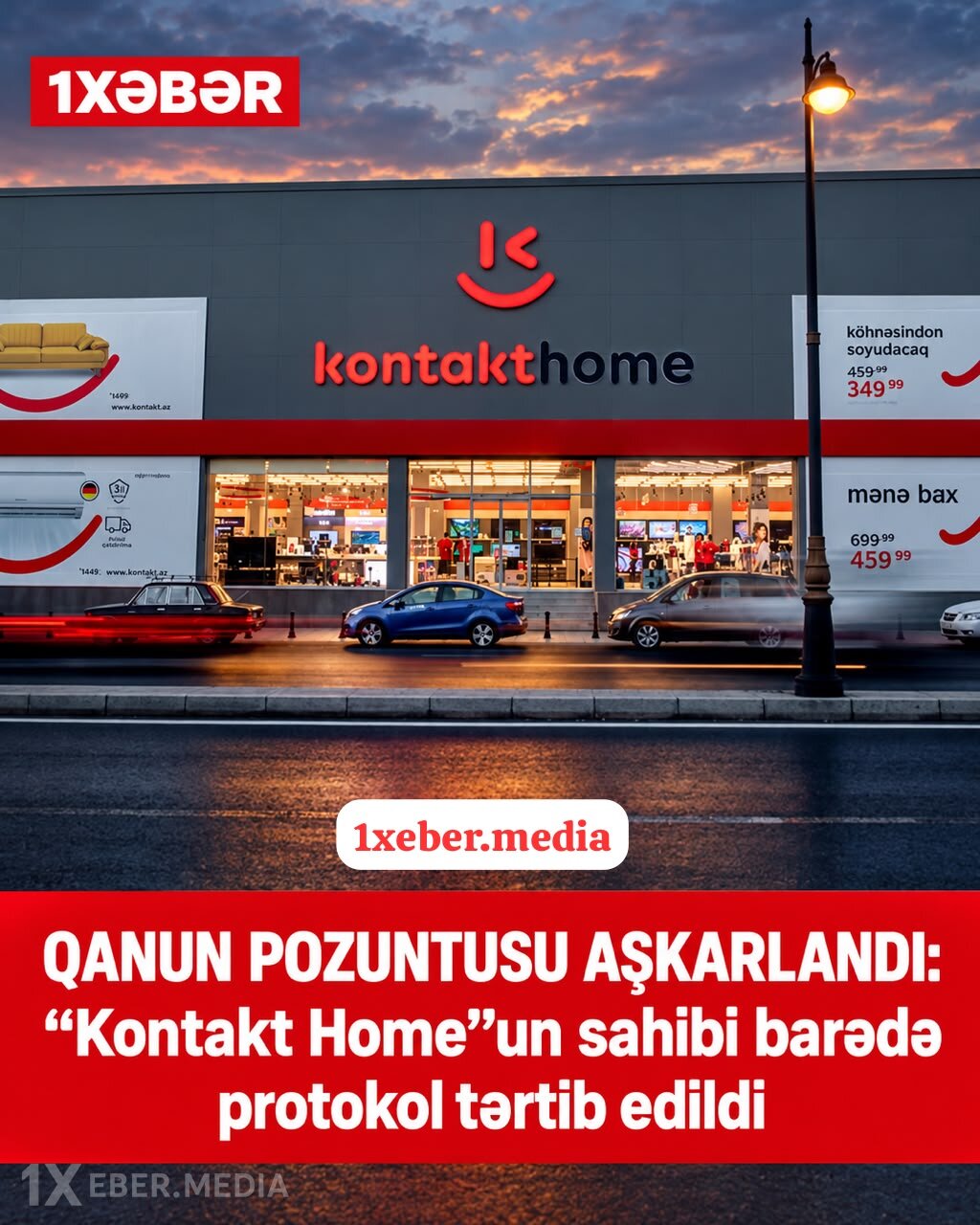 “Kontakt Home”un sahibi barədə inzibati protokol tərtib edildi