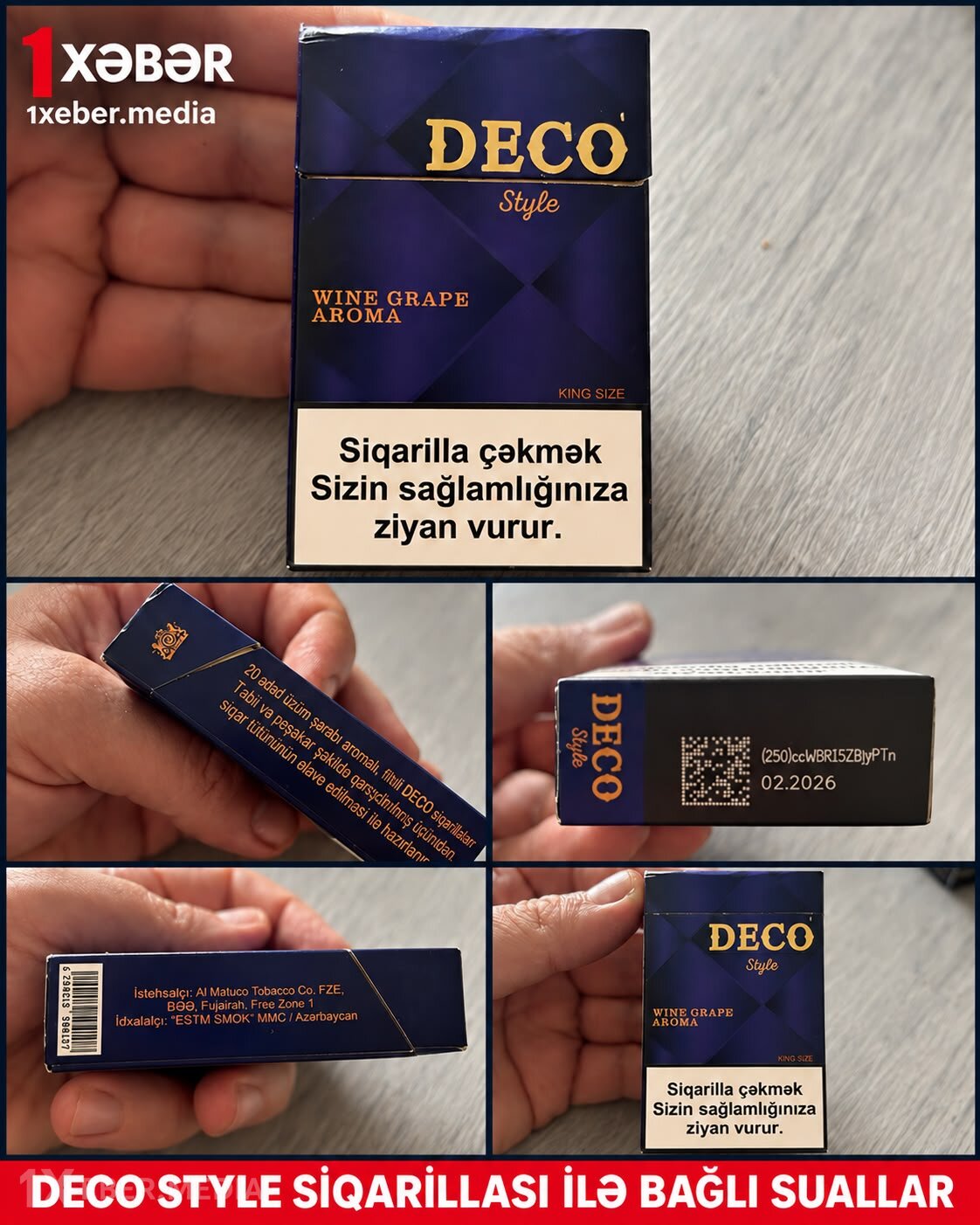 Bakıda kiosklarda 10 manata satılan “DECO” siqarillaları orijinaldırmı?