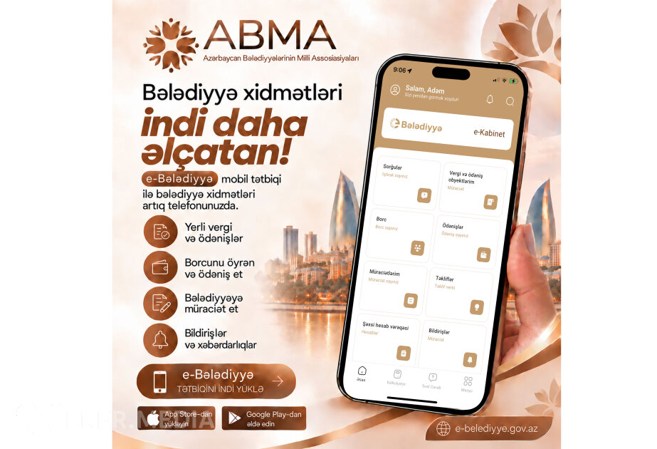 “E-Bələdiyyə” tətbiqi istifadəyə verilib