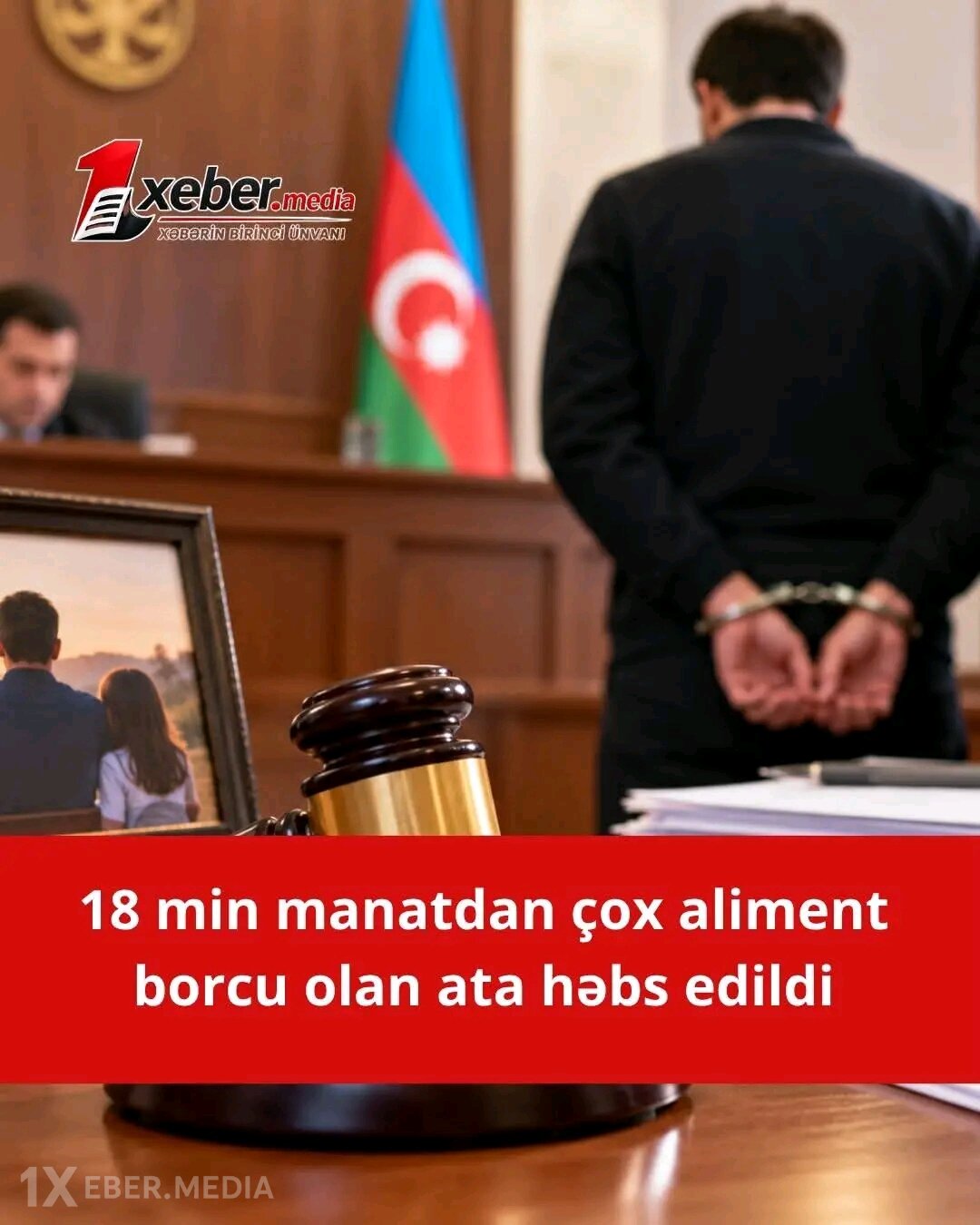 Aliment borcu olan ata həbs edildi