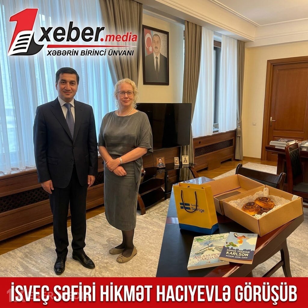 İsveç səfiri Hikmət Hacıyevlə görüşüb