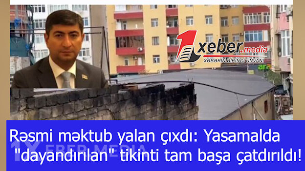 Rəsmi məktub yalan çıxdı: Yasamalda "dayandırılan" tikinti tam başa çatdırıldı!-VİDEO