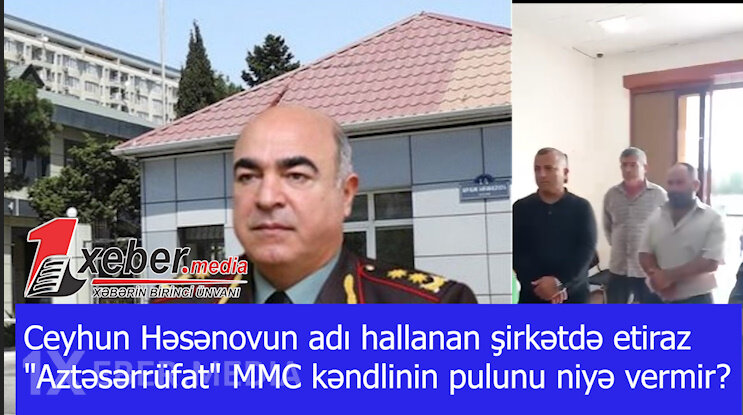Ceyhun Həsənovun adı hallanan şirkətdə etiraz-"Aztəsərrüfat" MMC kəndlinin pulunu niyə vermir?-VİDEO