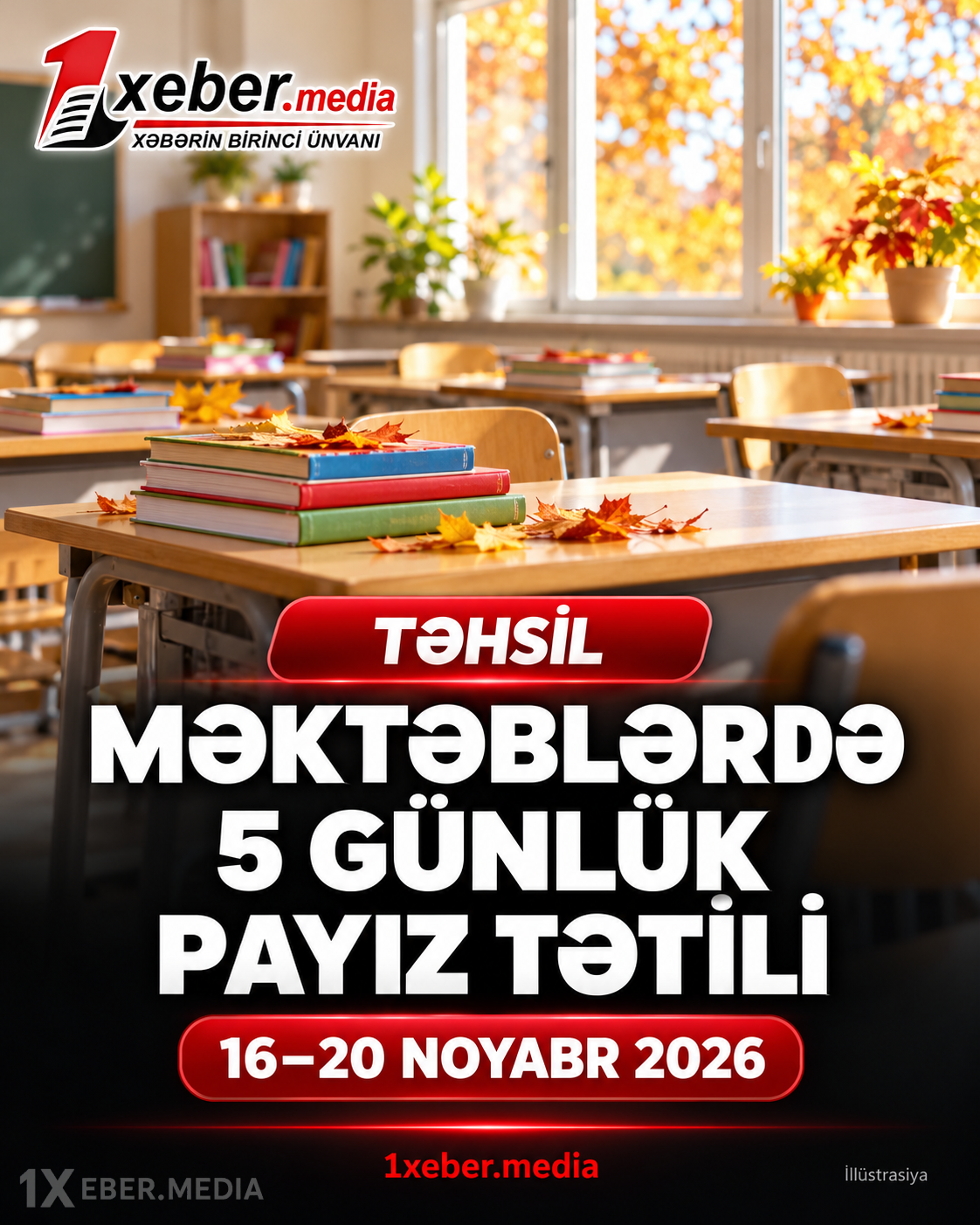 Noyabrda 5 günlük tətil olacaq