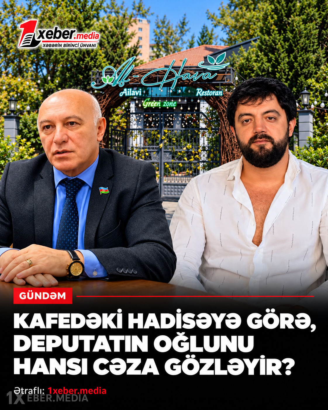 Kafedəki hadisəyə görə, deputatın oğlunu hansı cəza gözləyir?