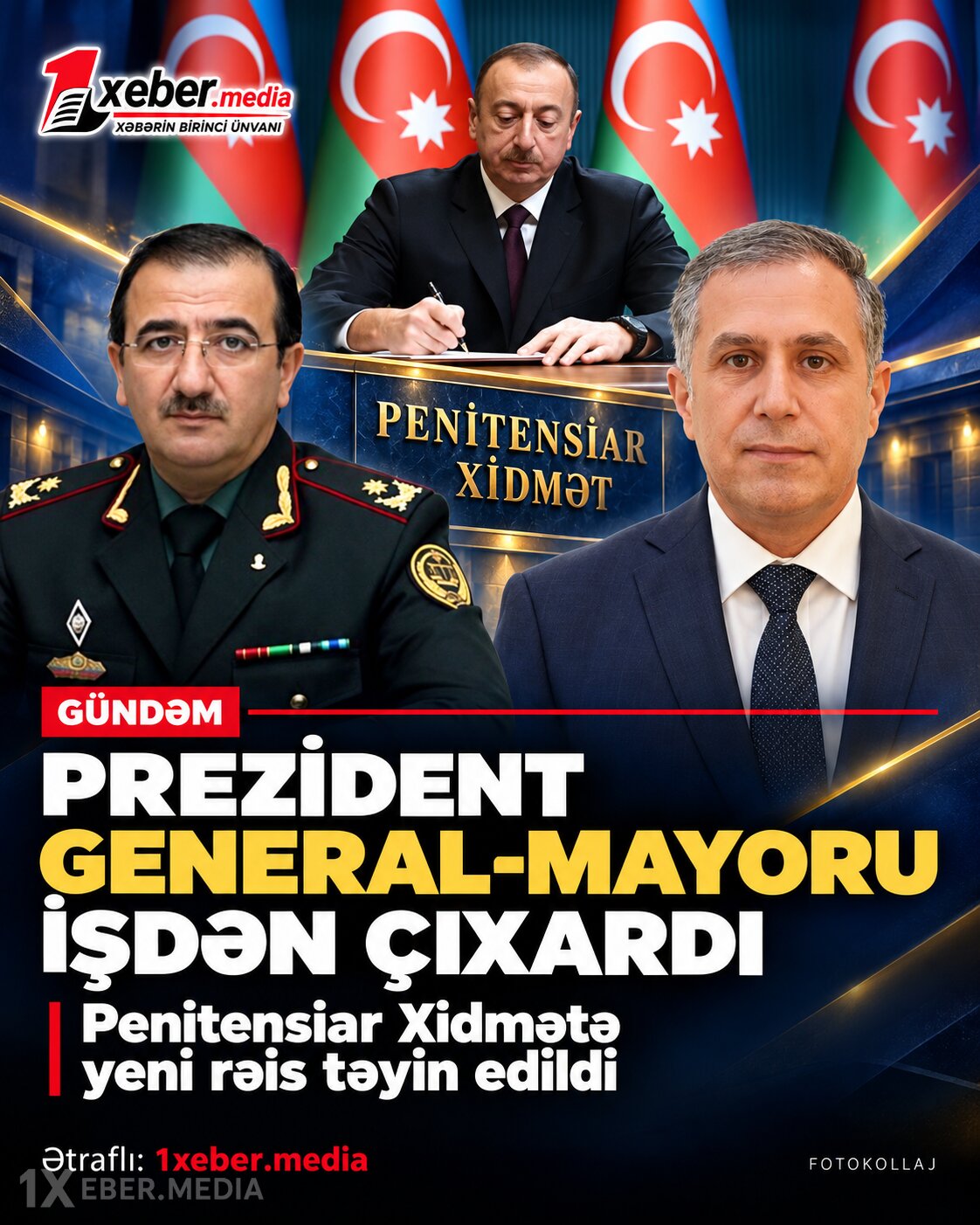 Prezident general-mayoru İŞDƏN ÇIXARDI — Penitensiar Xidmətə yeni rəis təyin edildi-VİDEO