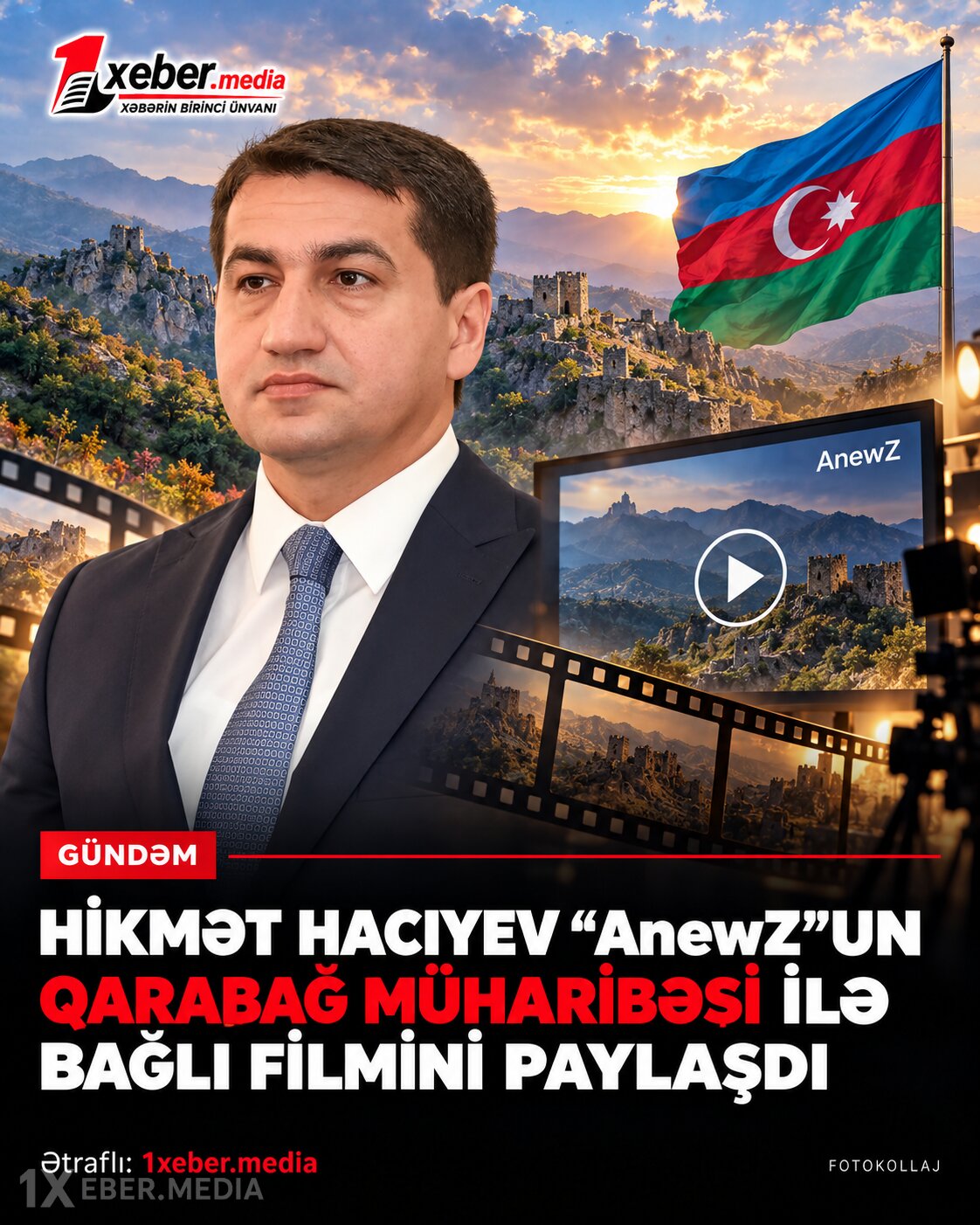 Hikmət Hacıyev "AnewZ"un Qarabağ müharibəsi ilə bağlı filmini paylaşdı