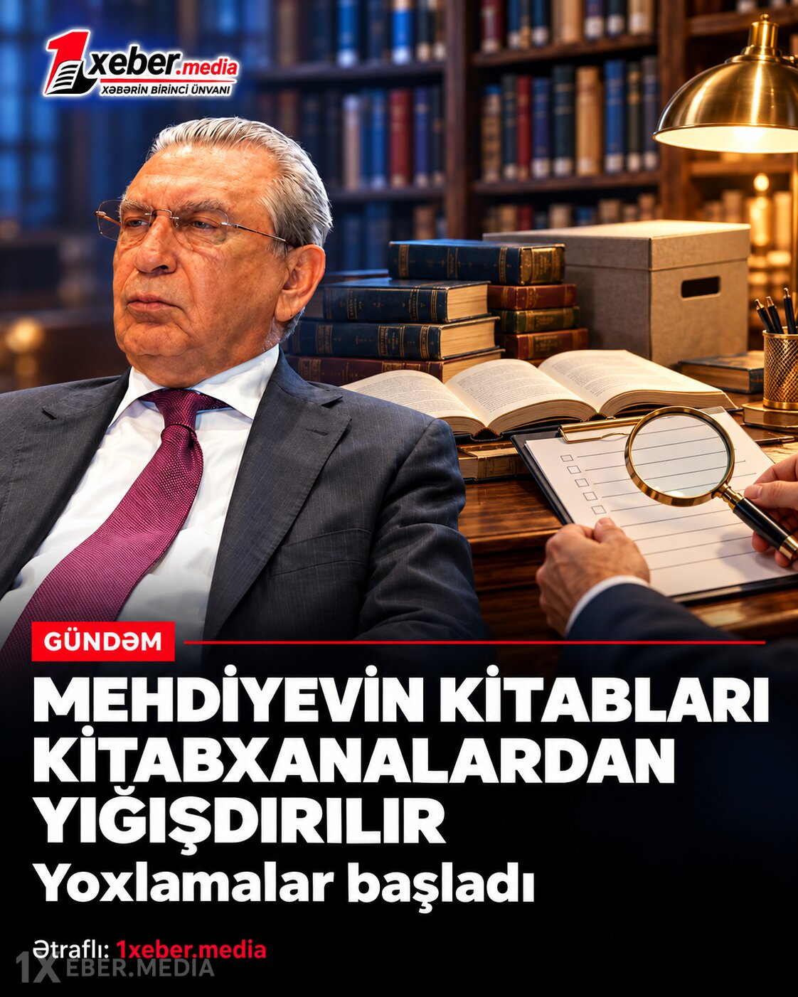 Mehdiyevin kitabları kitabxanalardan yığışdırılır - Yoxlamalar başladı