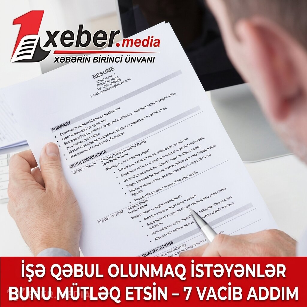 İşə qəbul olunmaq istəyənlər bunu mütləq etsin – 7 vacib addım