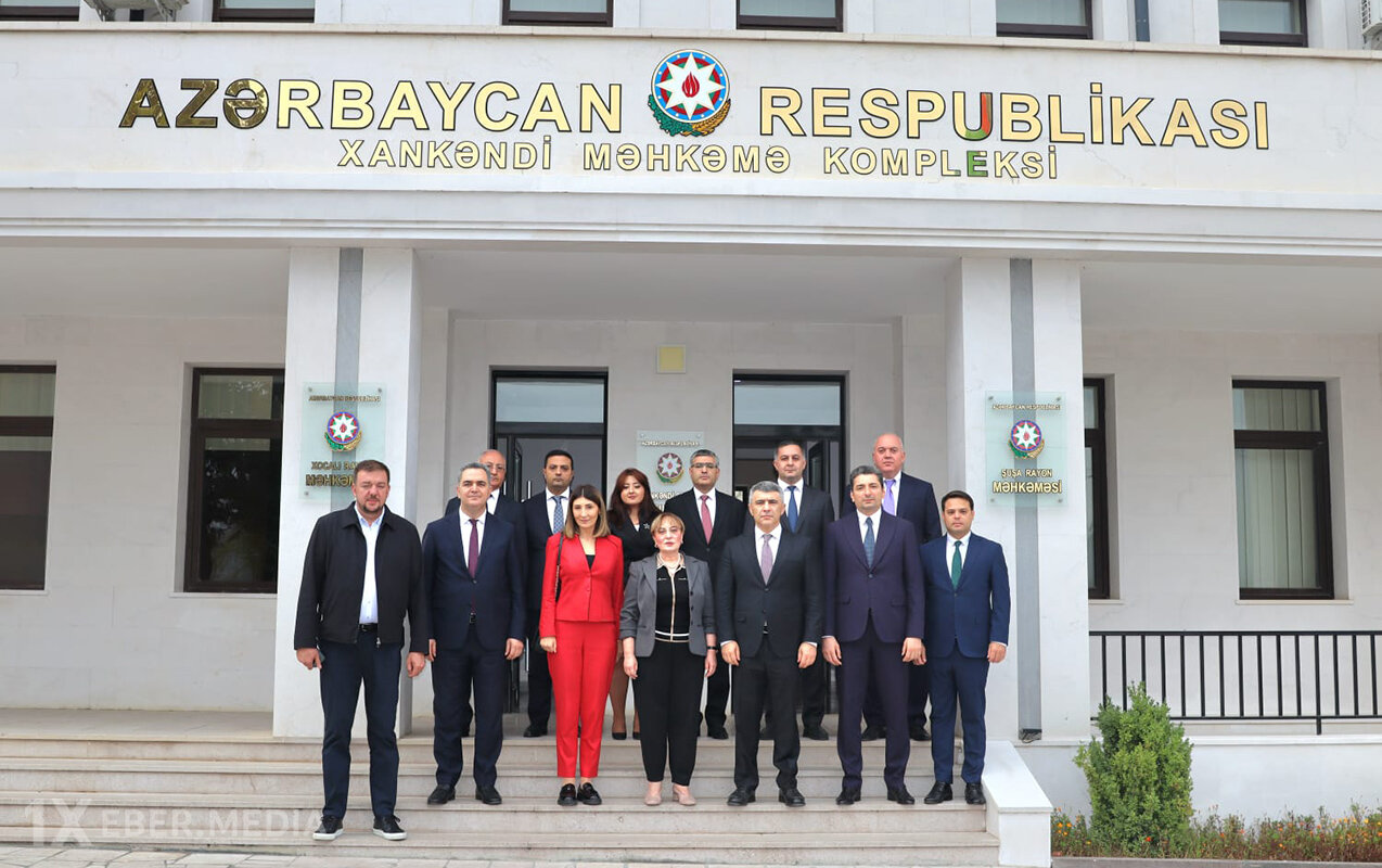 Gürcüstan Ali Məhkəməsinin sədri Xankəndi Məhkəmə Kompleksində