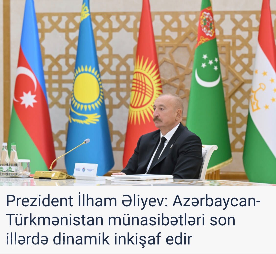 İlham Əliyev: "Azərbaycan-Türkmənistan münasibətləri son illərdə dinamik şəkildə inkişaf edir"
