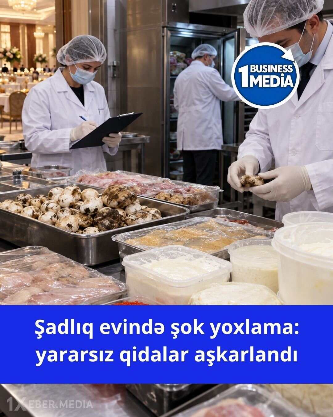 Bakıda şadlıq evində yararsız qida məhsulları aşkarlanıb
