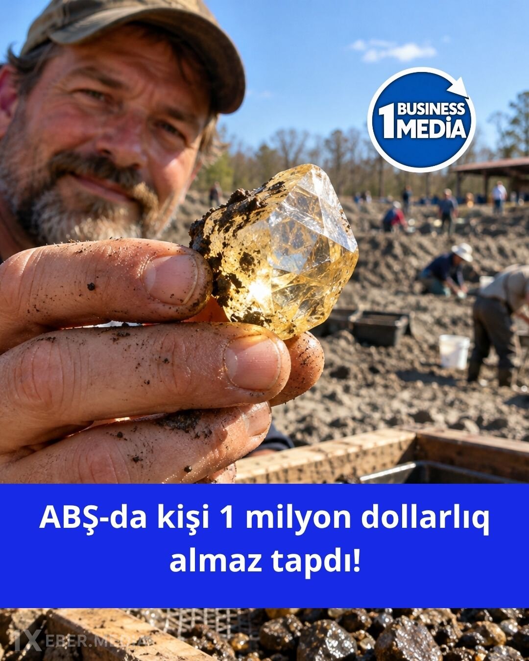 ABŞ-da kişi 1 milyon dollar dəyərində almaz tapdı