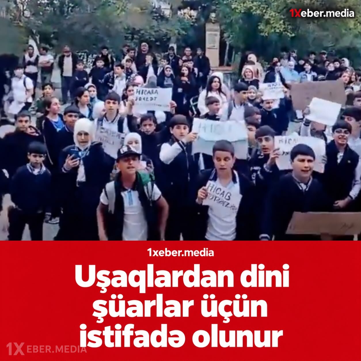 “Uşaqlardan dini şüarlar üçün istifadə olunur”