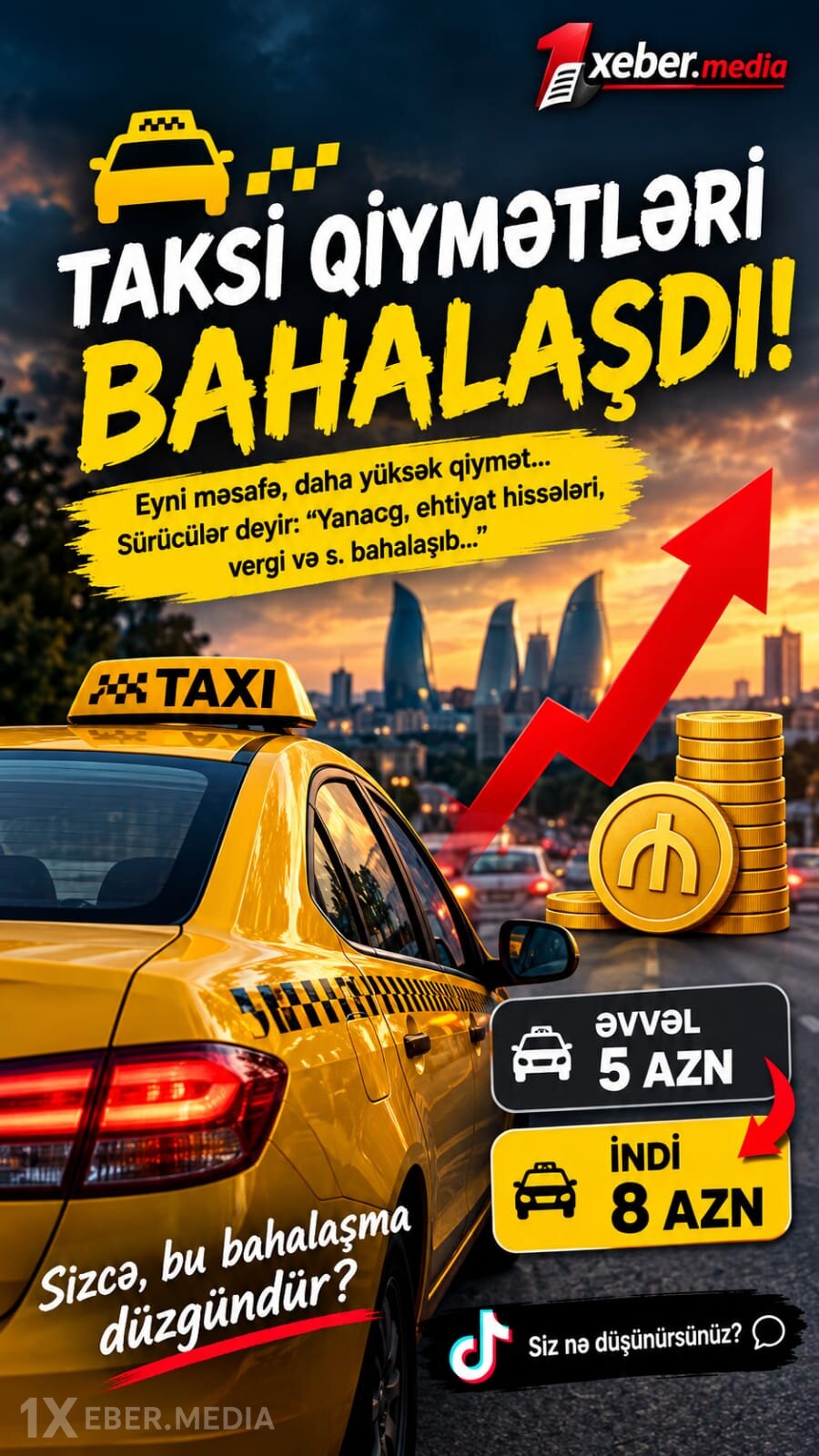 Payız mövsümündə taksi qiymətlərindəki artım və metrodakı sıxlıq problemi