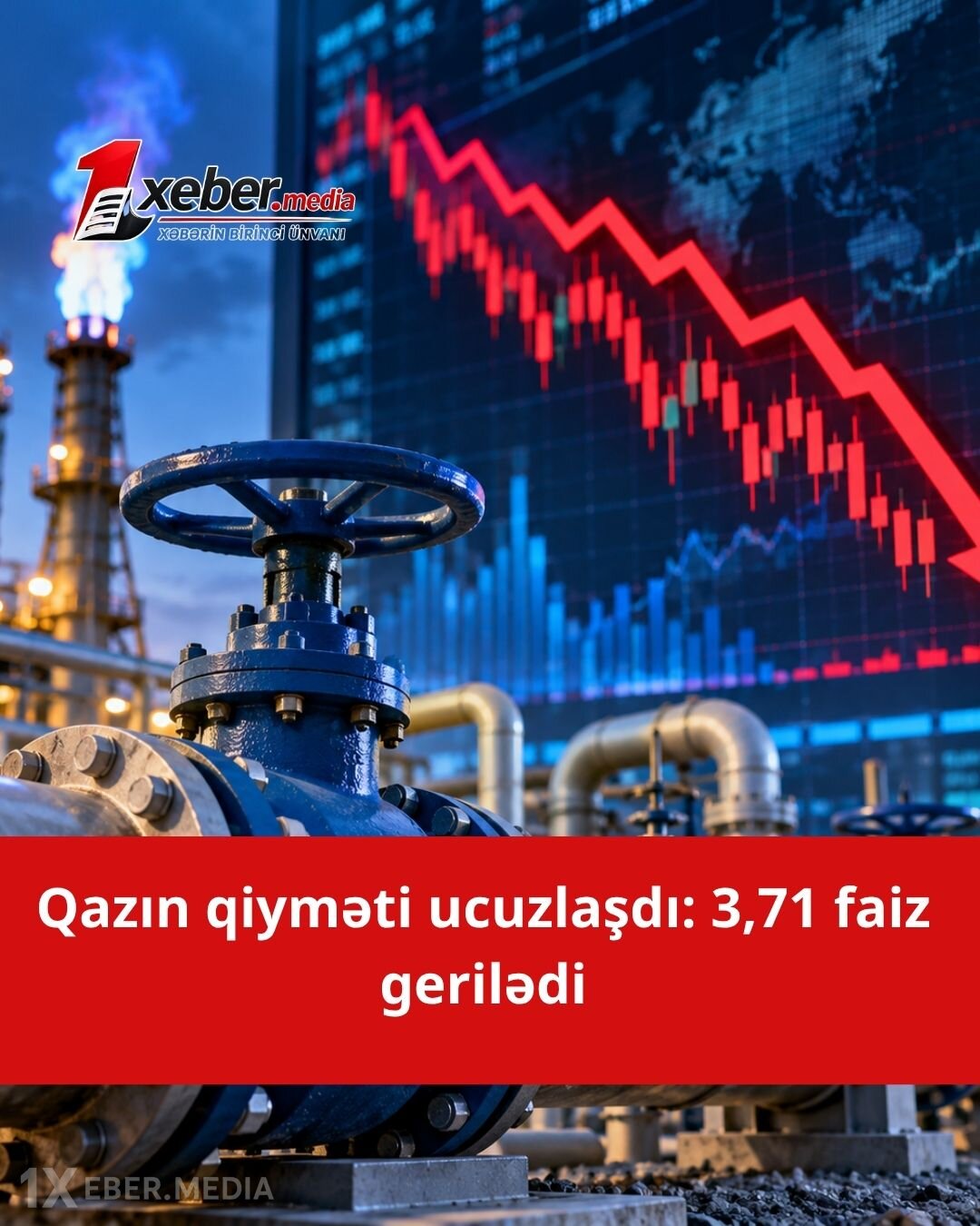 Dünya birjalarında təbii qaz ucuzlaşdı: NYMEX-dən son rəqəmlər