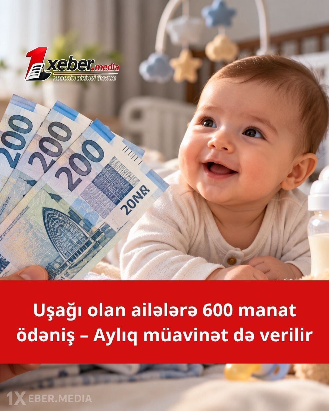 Uşağı olan ailələrə 600 manat və aylıq müavinət verilir