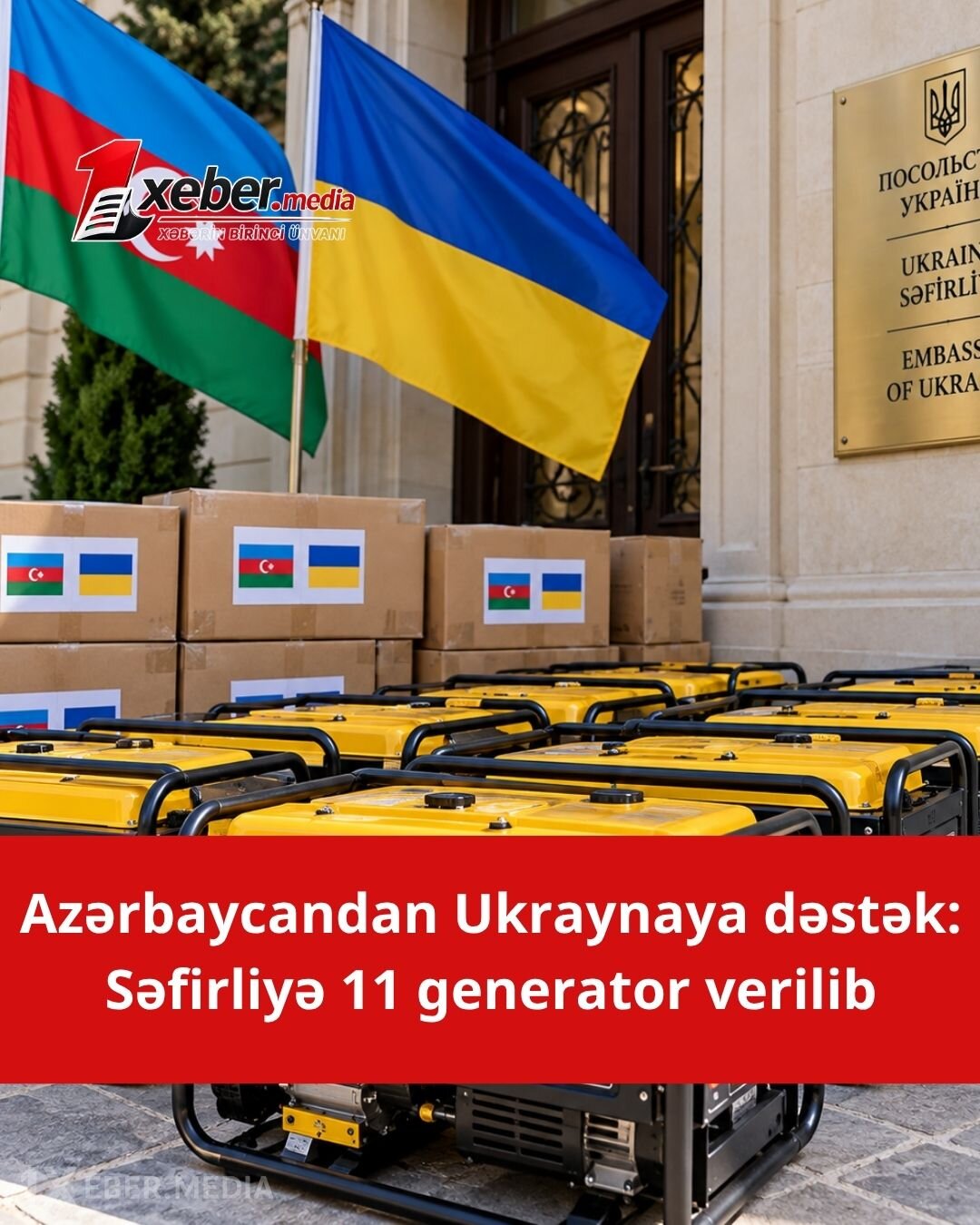 Ukraynaya qış öncəsi 11 generator göndərildi