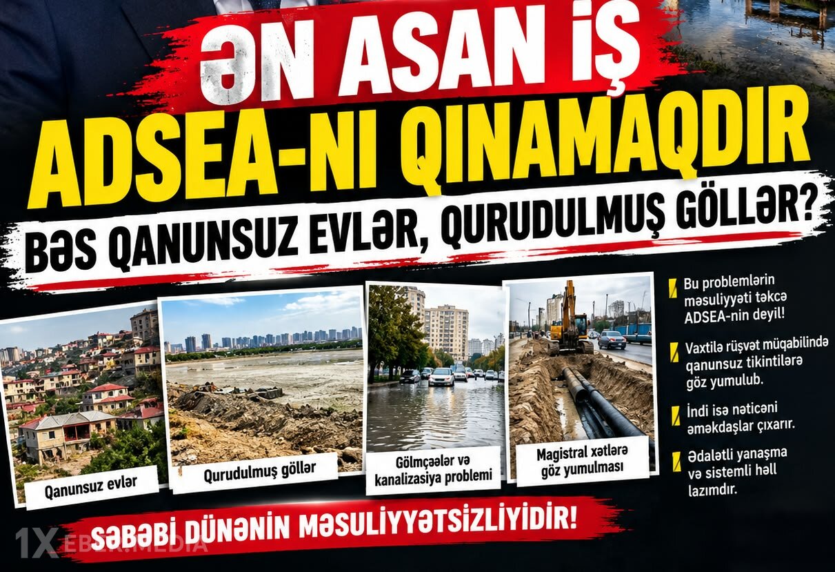 Ən asan iş ADSEA-nı qınamaqdır...