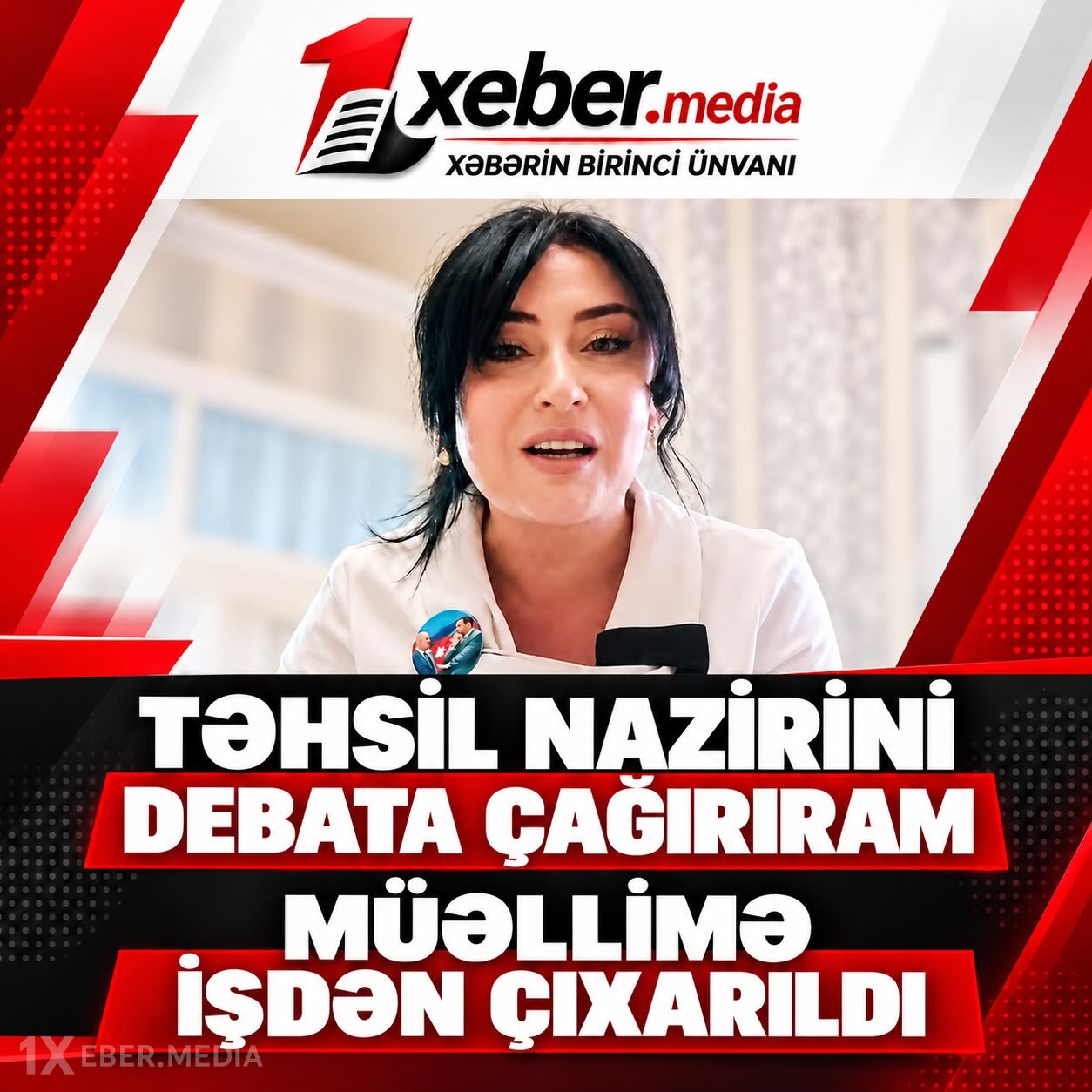 Təhsil nazirini debata dəvət edən müəllim işdən çıxarıldı-VİDEO