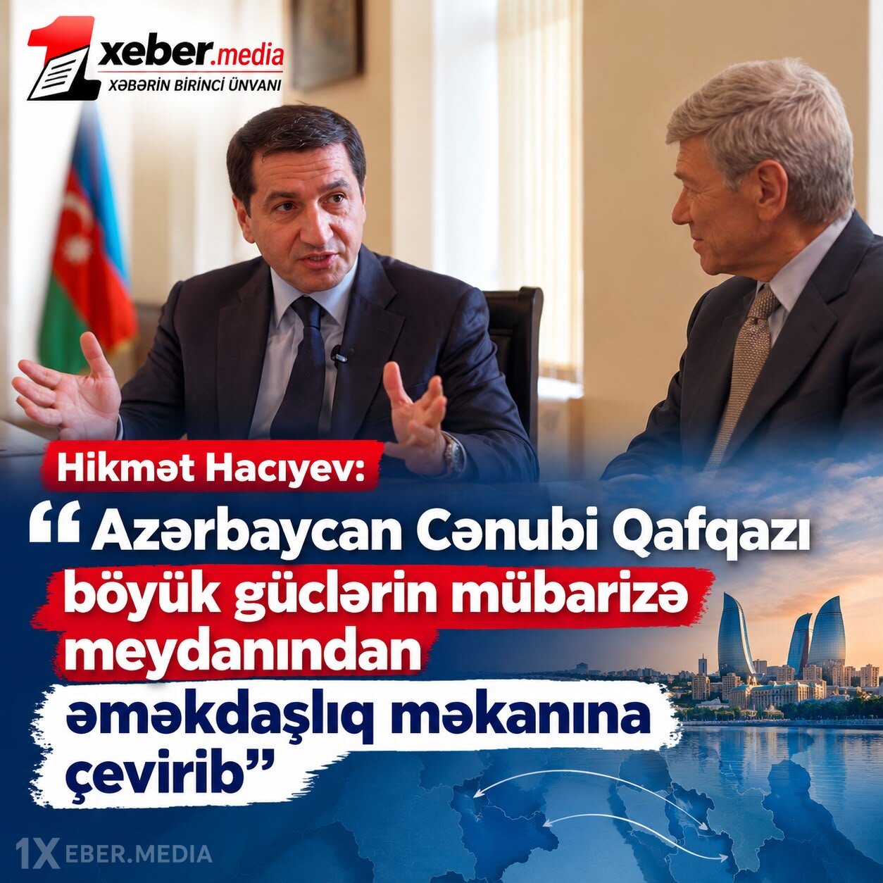 Hikmət Hacıyev: “Azərbaycan Cənubi Qafqazı böyük güclərin mübarizə meydanından əməkdaşlıq məkanına çevirib” - VIDEO