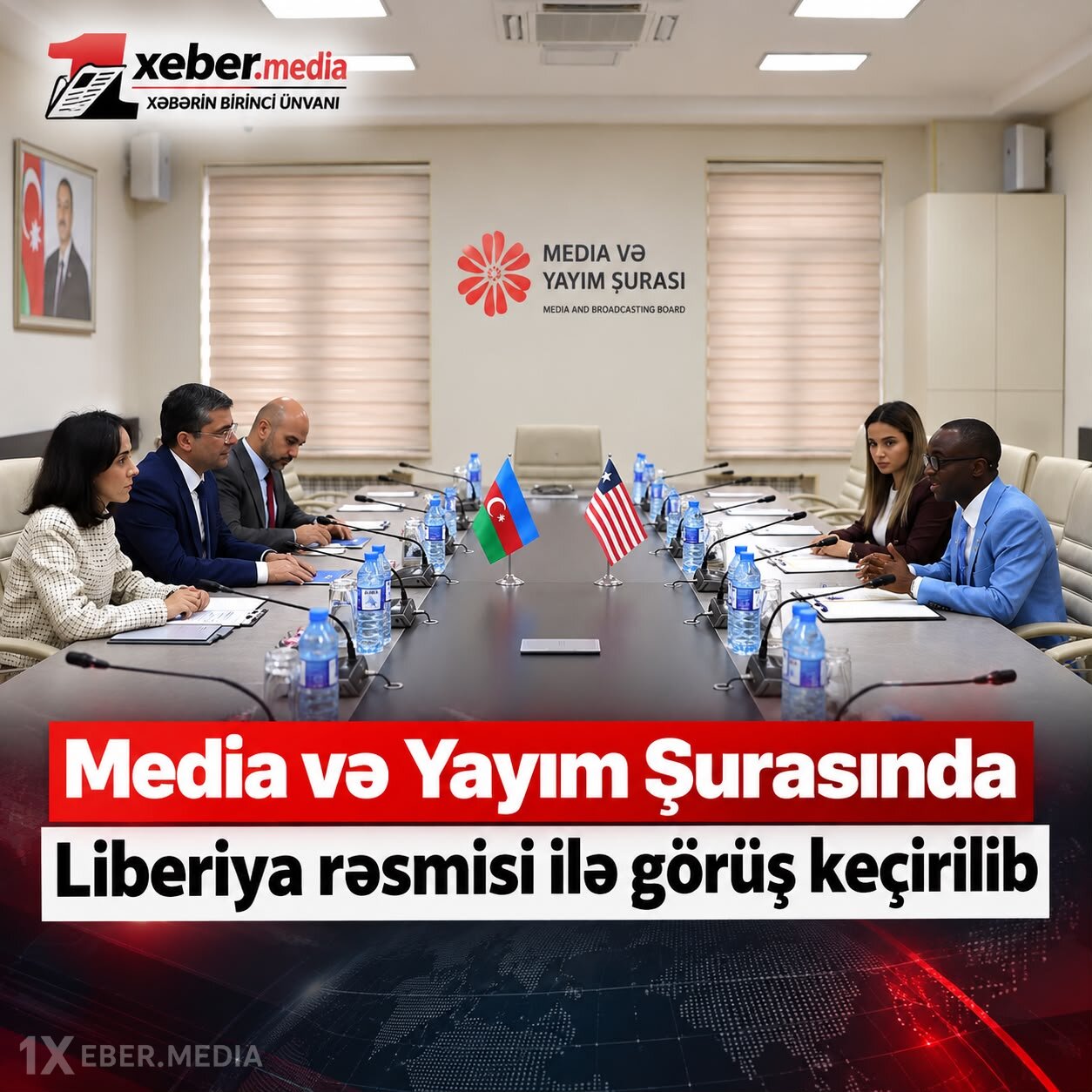 Media və Yayım Şurasında Liberiya Respublikasının informasiya nazirinin texniki xidmətlər üzrə müavini ilə görüş keçirilib